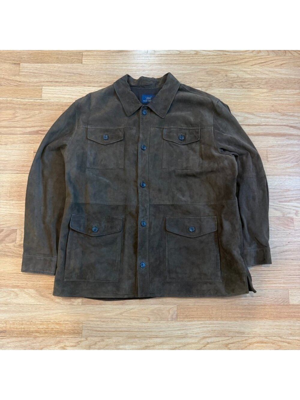 Brooks Brothers Chocolate Suede Lined Chore Coat XL